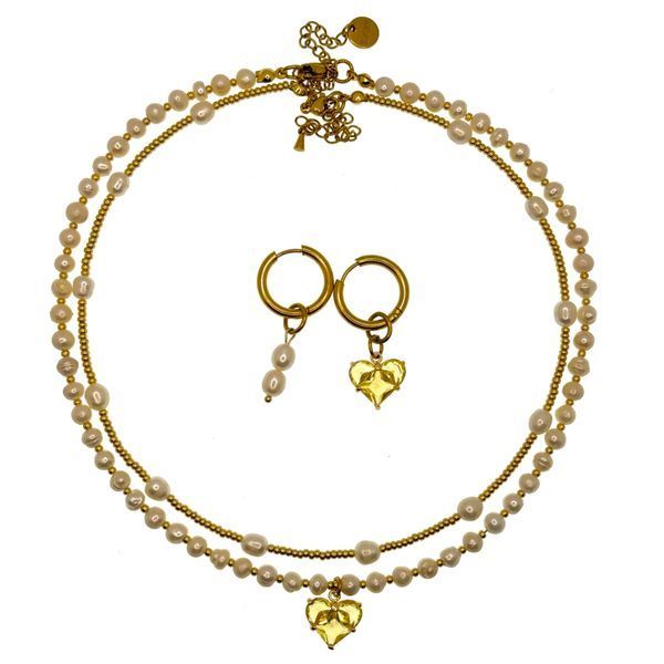 Cет JET'AIME GOLD (3 прикраси) Сет049 фото