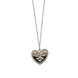 Pendant on a chain CORAZ&Oacute;N (silver color)