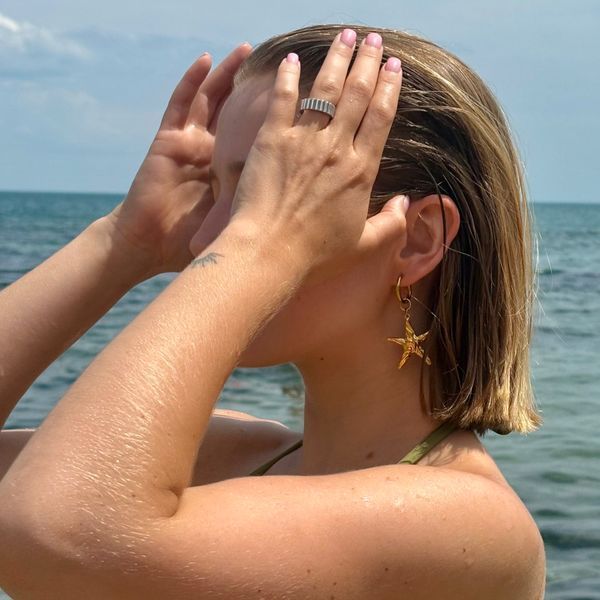 SEASTAR EARRINGS GOLD