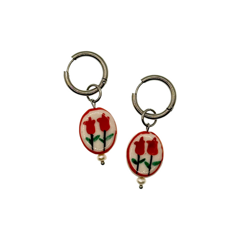 Сережки TULIPS RED Сер042 фото