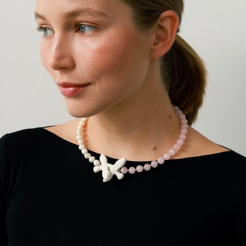 YIN YANG PINK NECKLACE