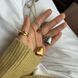 Серце на регульованому ланцюжку колір золото Нам072 фото 2