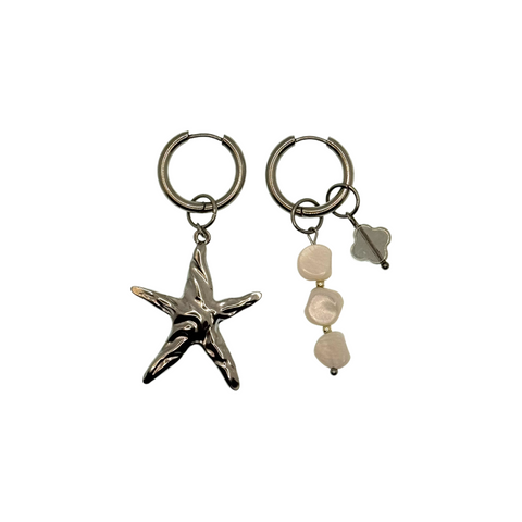SEASTAR EARRINGS SILVER