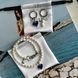Сет JET'AIME BLUE в срібній фурнітурі Сет043 фото 1