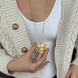 Pendant on a chain CORAZ&Oacute;N (gold)